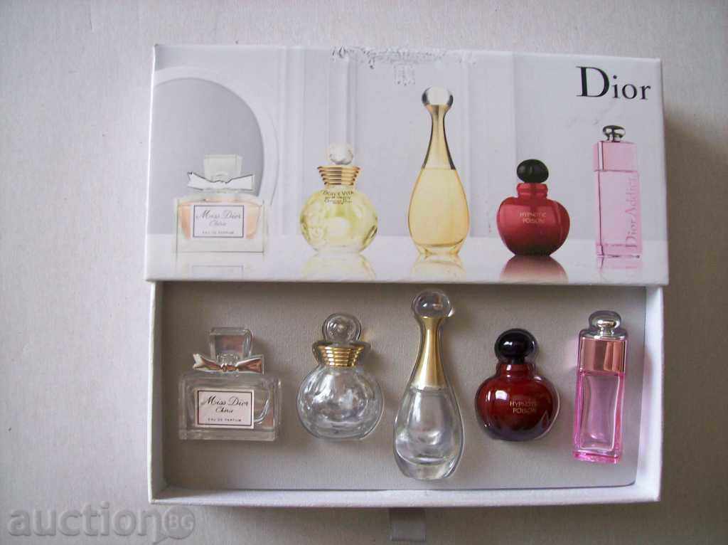 Collection of perfume bottles of DIOR