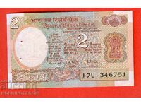 INDIA INDIA 2 rupii - numărul 19** litera B NEW UNC sub 2