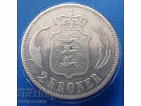 Denmark 2 Crowns 1875 HC // CS Rare Original