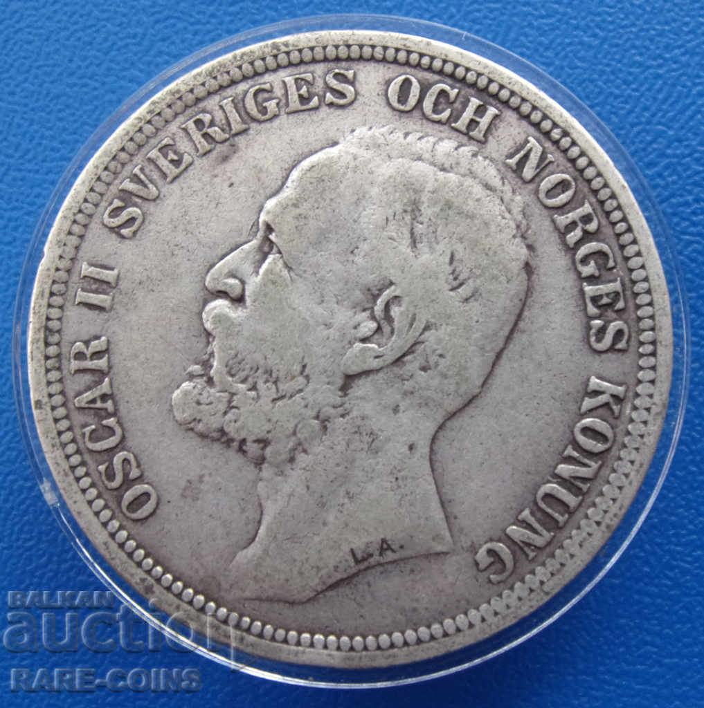 Σουηδία 2 Crowns 1890 EB Rare Original με τιμή € 43.46 | 85.00 BGN