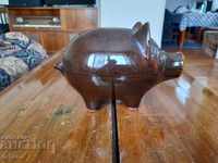 Old ceramic piggy bank Pig