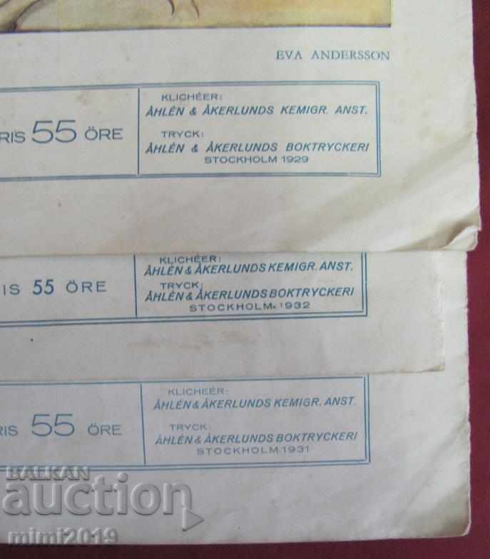 Delivery of 1929 1931 1932 3pcs. Children's Magazines Stockholm