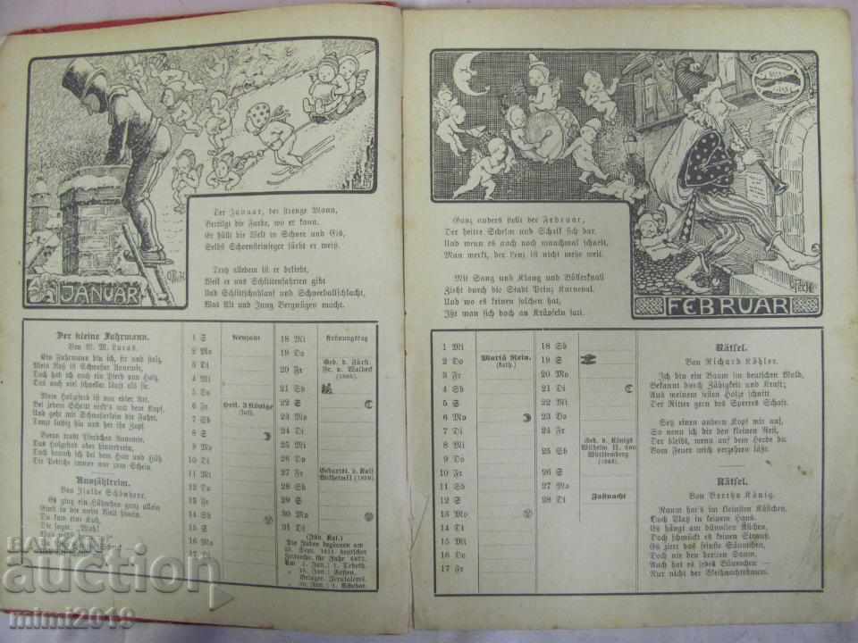 Auction 1911 Book-Children's Calendar Auction 1911 Book-Children's Calendar