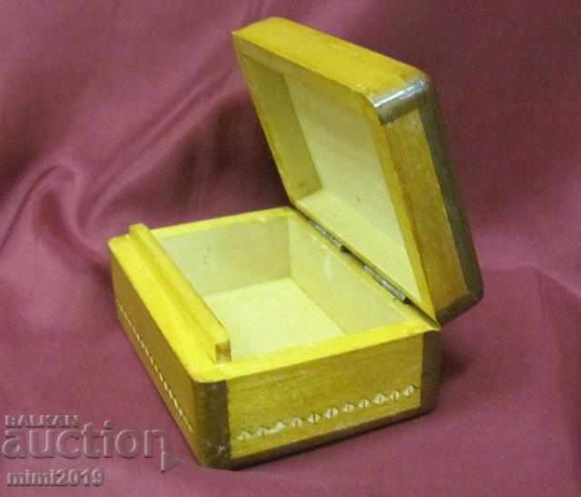 50's Wooden Jewelry Box - 5