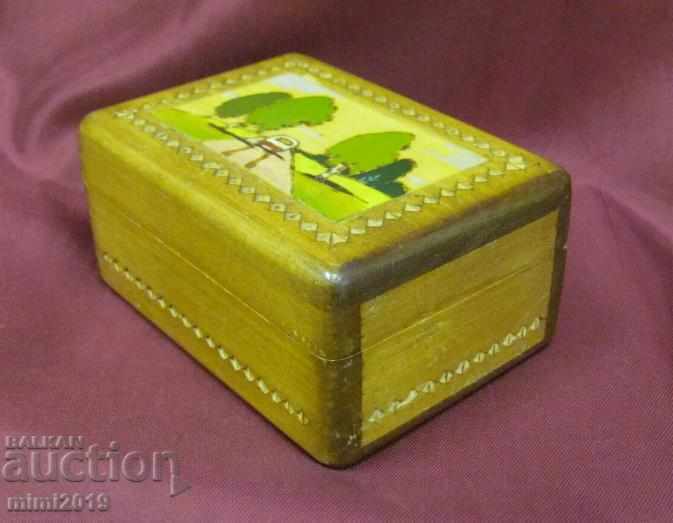 50's Wooden Jewelry Box - 7