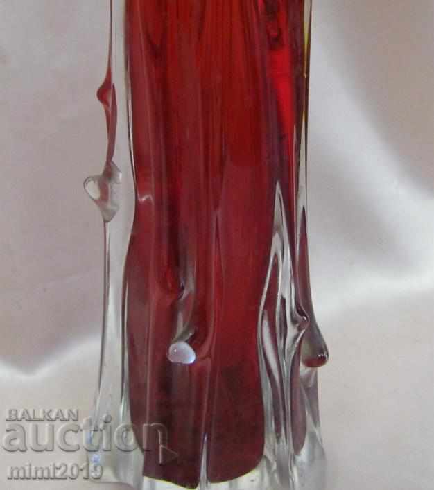 Old Crystal Glass Solid Vase - 5 Old Crystal Glass Solid Vase - 5