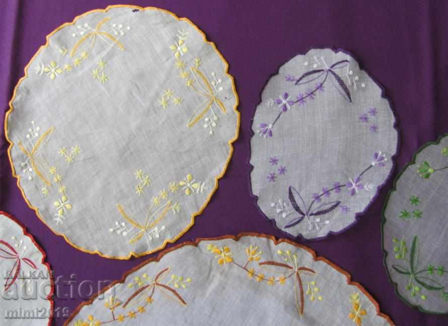 Delivery of 19th century Hand-sewn Waters and Coasters 15 pcs. Delivery of 19th century Hand-sewn Waters and Coasters 15 pcs.