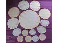 Χειροποίητα νερά και σουβέρ του 19ου αιώνα 15 τεμ.