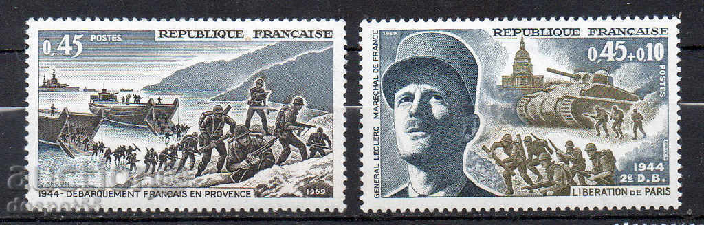 1969. Франция. 25 г. от Съпротивата и Освобождението.