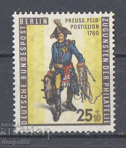 1955. Berlin. Ziua timbrului poștal. Poştaş.