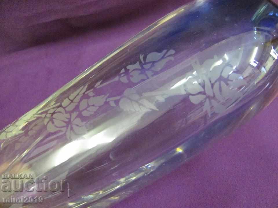 Screw Crystal Glass Vase Bohemia - 7 Screw Crystal Glass Vase Bohemia - 7