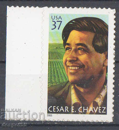2003. САЩ. Десетата годишнина от смъртта на Цезар Е. Чавес.