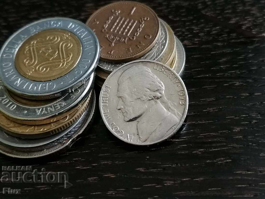 Coin - US - 5 cents 1973 with price 1.25 BGN | € 0.64 Coin - US - 5 cents 1973 with price 1.25 BGN | € 0.64