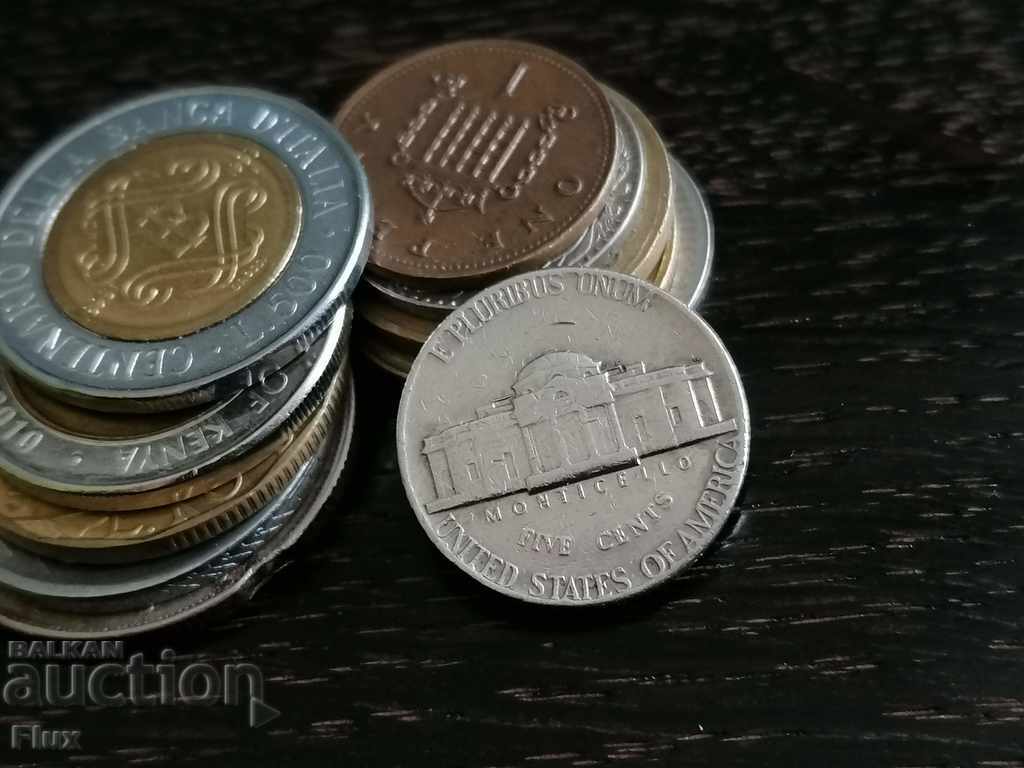 Монета - САЩ - 5 цента | 1973г.