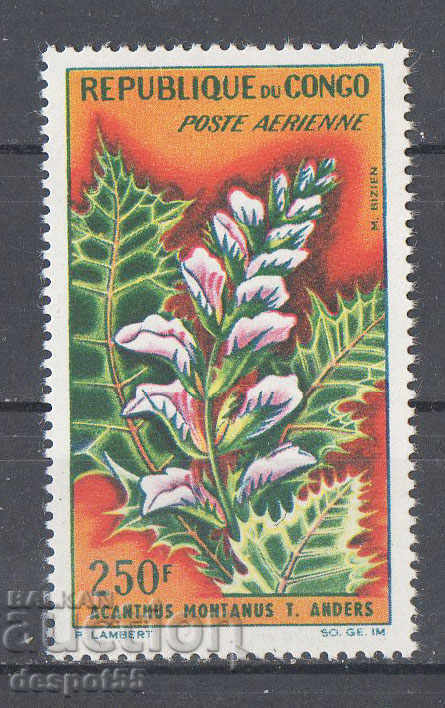 1963. Congo Rep. Flowers.