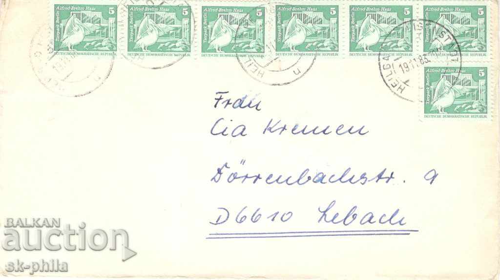 Пощенски пликове - Пътувал със седем марки
