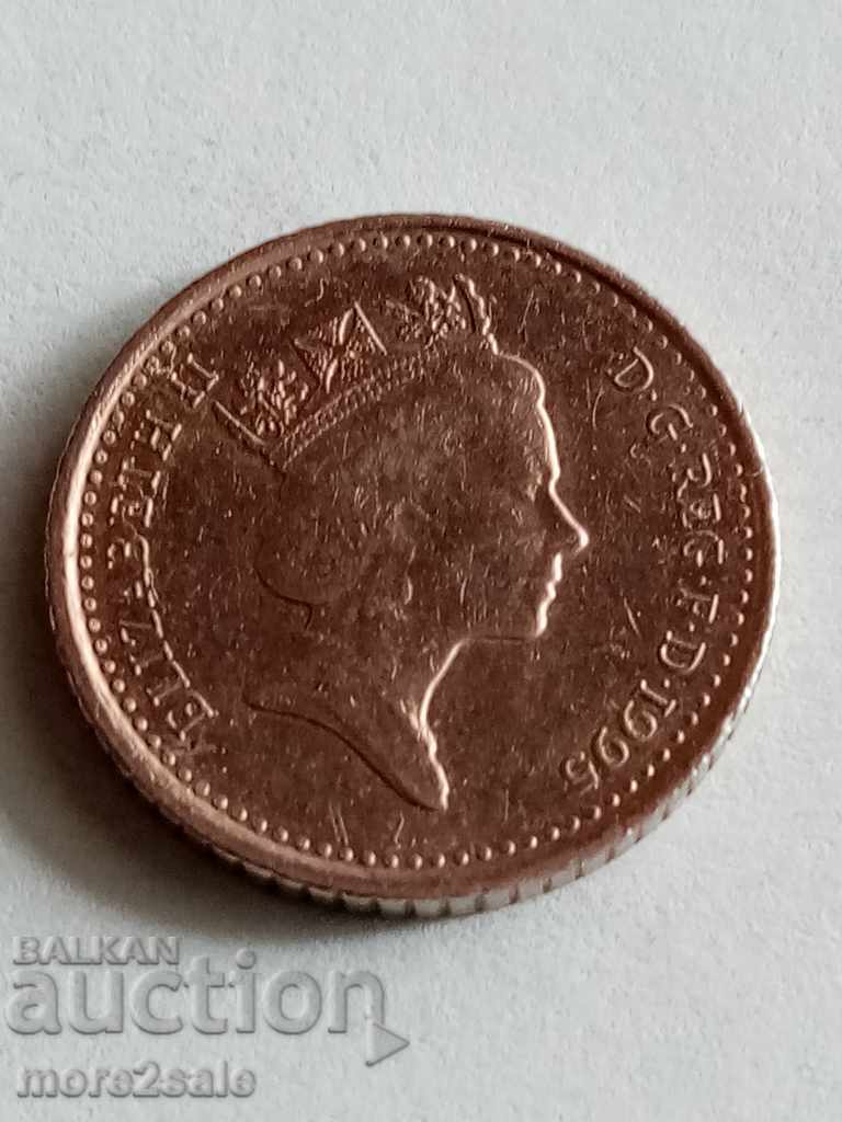 5 PENSES 1995 COIN OF THE UNITED KINGDOM with price 0.40 BGN | € 0.20