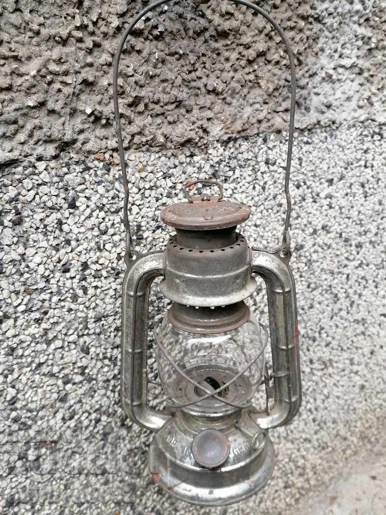 Auction  Old German lantern Frowo lamp, spotlight