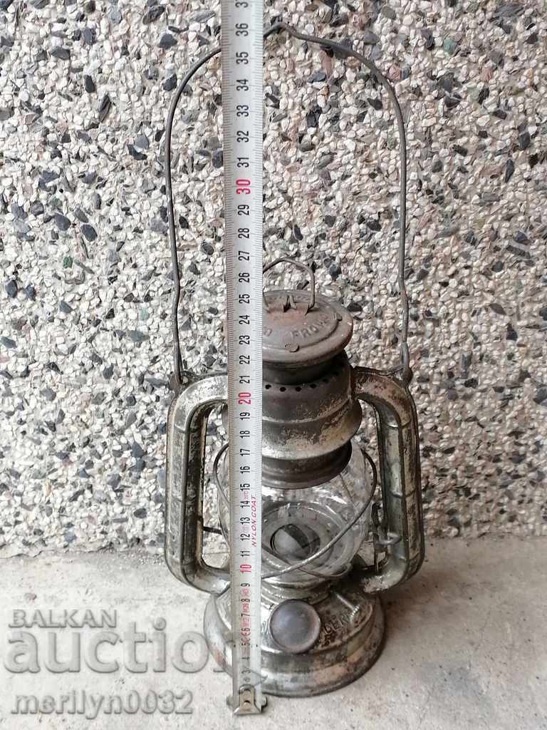 Delivery of Old German lantern Frowo lamp, spotlight