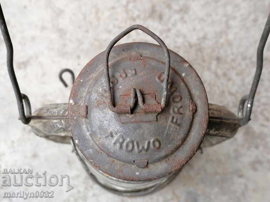 Old German lantern Frowo lamp, spotlight - 7
