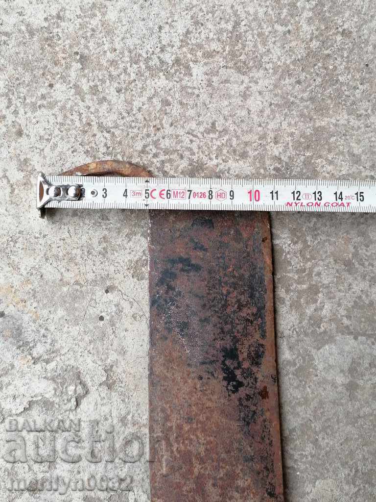 Old forged saber, ax, pole, blade, wrought iron - 6 Old forged saber, ax, pole, blade, wrought iron - 6