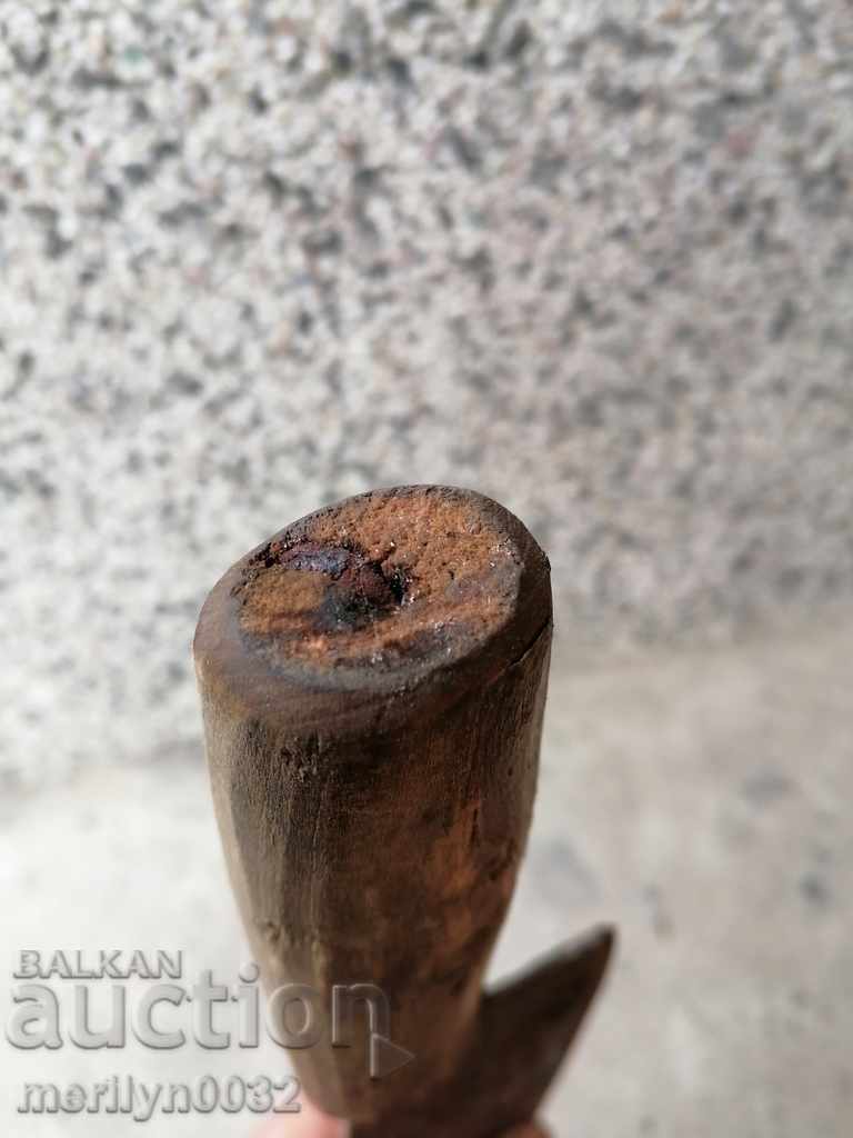 Old forged saber, ax, pole, blade, wrought iron - 7 Old forged saber, ax, pole, blade, wrought iron - 7