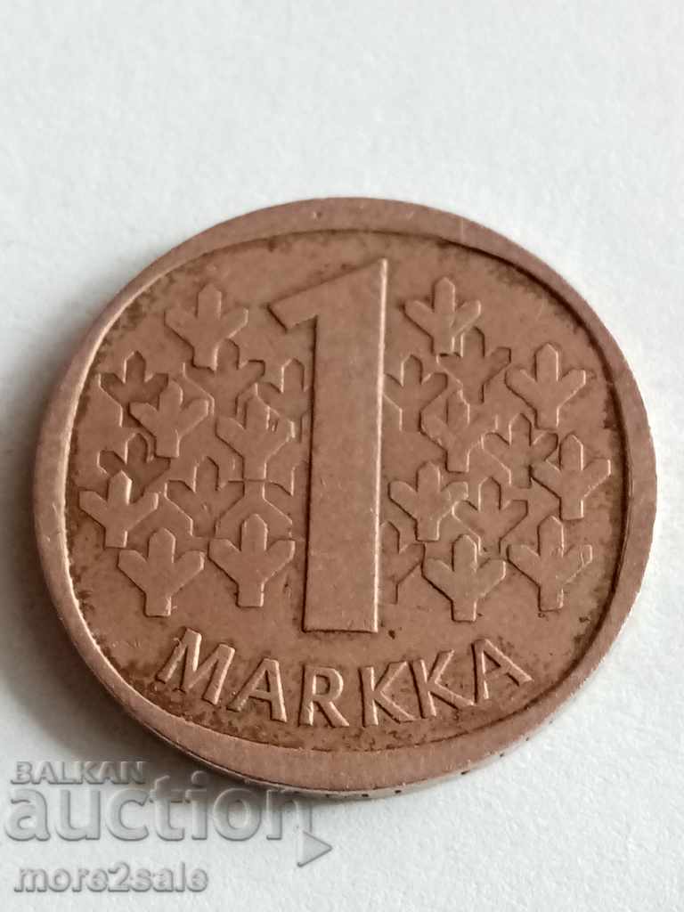 1 BRAND FINLAND 1977 COIN