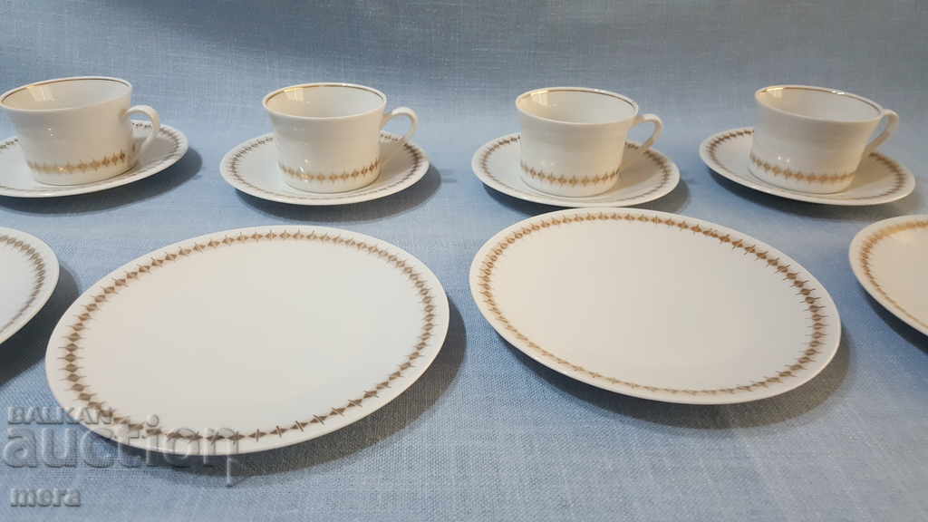 Set of porcelain dishes for coffee and dessert - Bavaria with price 90.00 BGN | € 46.02 Set of porcelain dishes for coffee and dessert - Bavaria with price 90.00 BGN | € 46.02