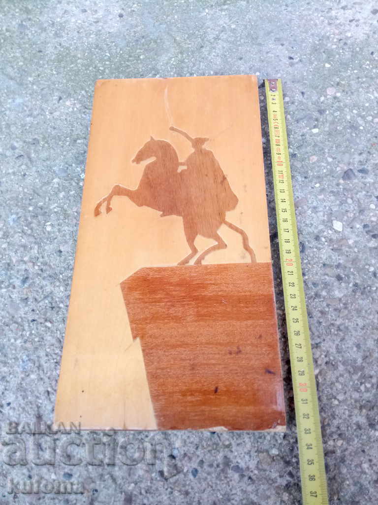 Marquetry picture of wood