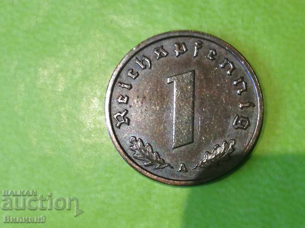 1 pfennig 1939 '' A '' Germany
