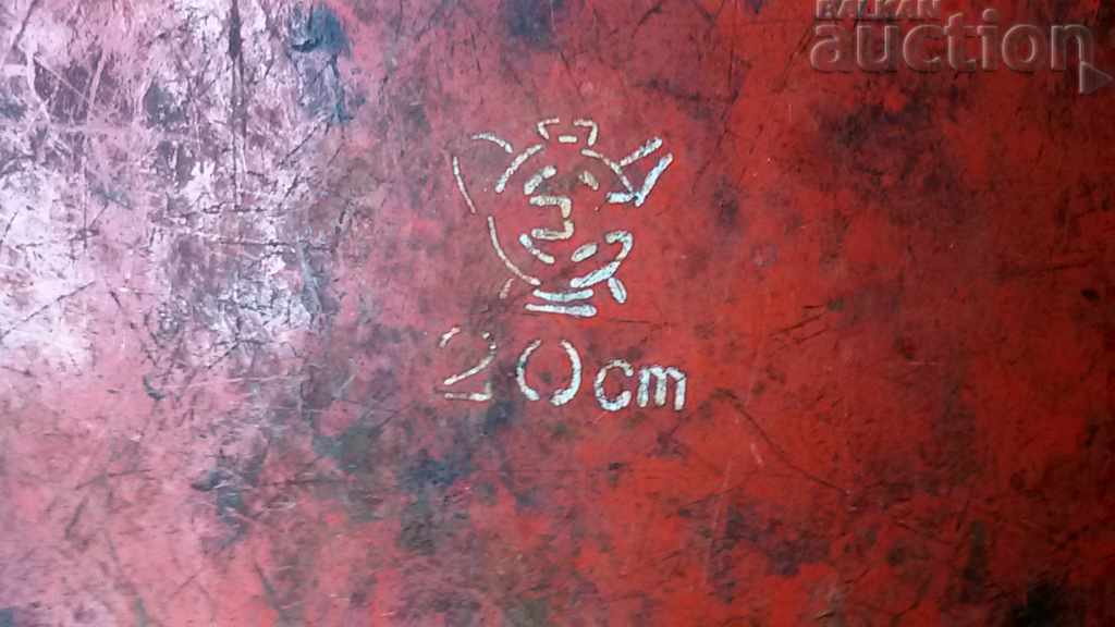 GREAT big RED enameled teapot 60s - 7 GREAT big RED enameled teapot 60s - 7