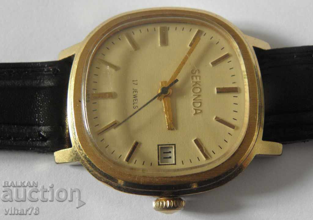 MEN'S GOLD-PLATED WATCH SEKONDA-POLET with price € 79.99 | 156.45 BGN MEN'S GOLD-PLATED WATCH SEKONDA-POLET with price € 79.99 | 156.45 BGN