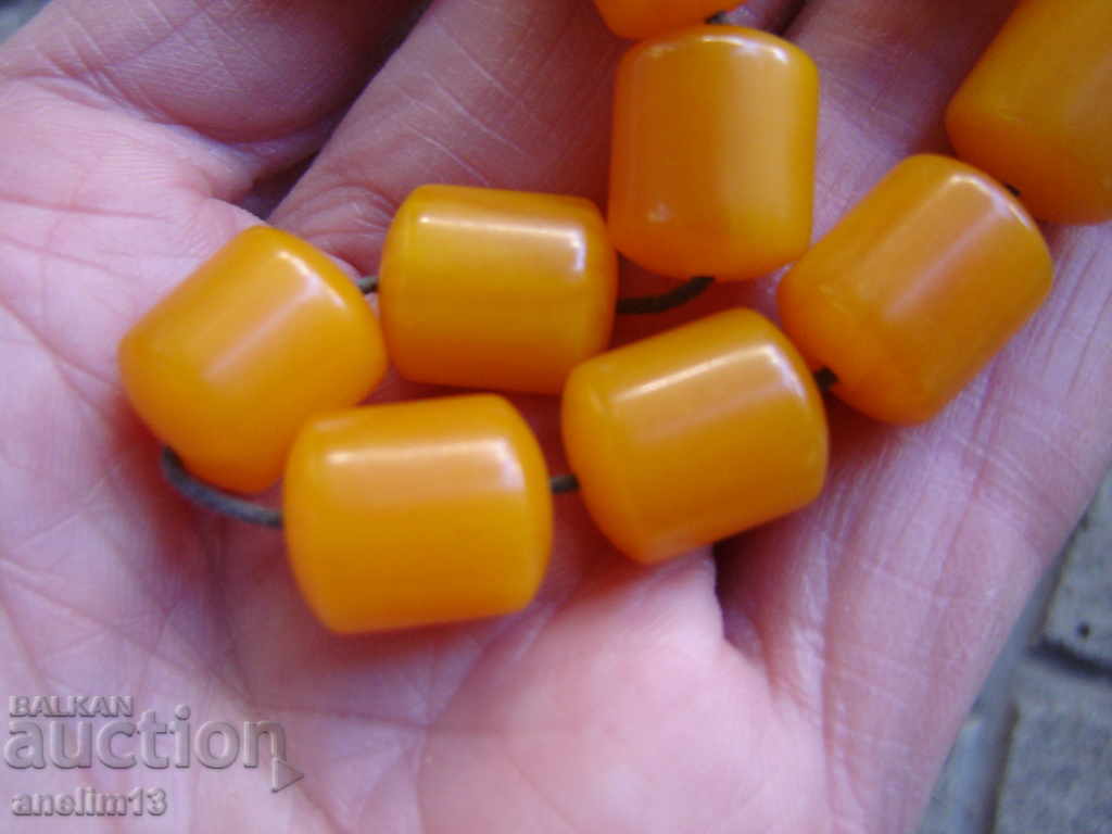 OLD ROSARY BAKELITE AMBER - 5