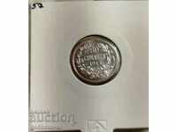 Bulgaria 50 cent 1913 silver. UNC