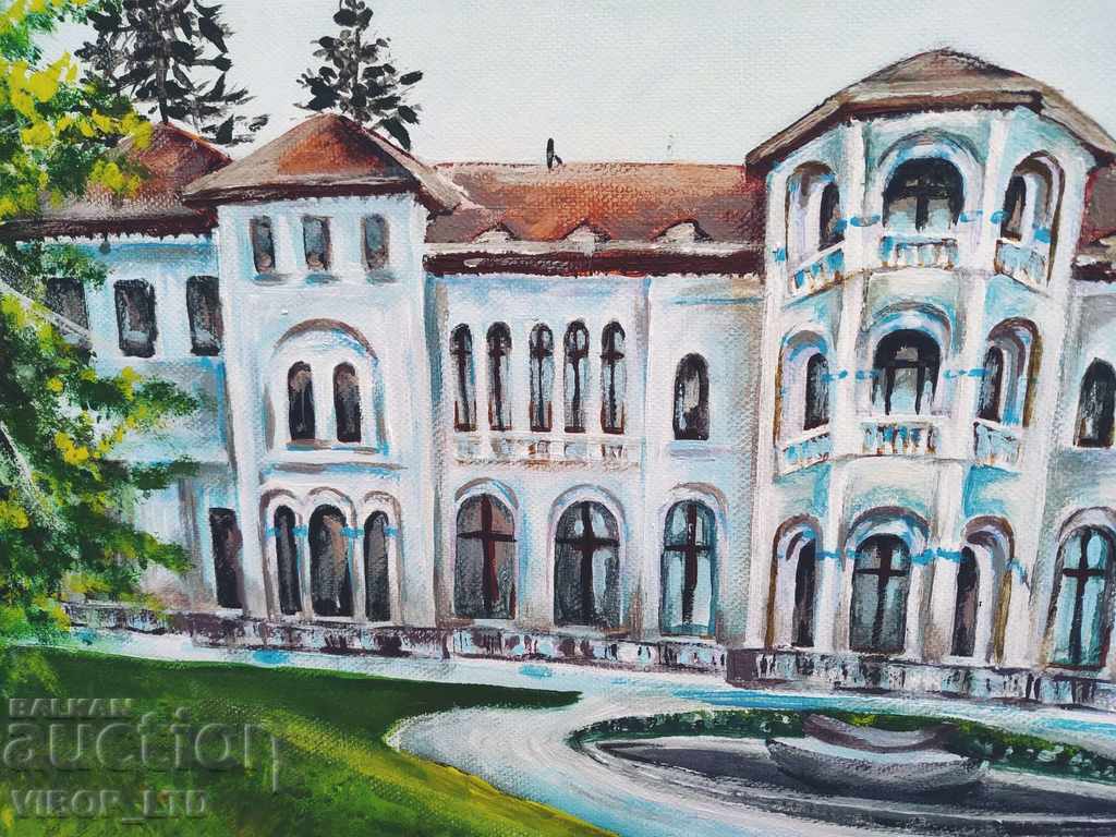 Auction  painter! VRANA Residence, painting/70/50/canvas/signature