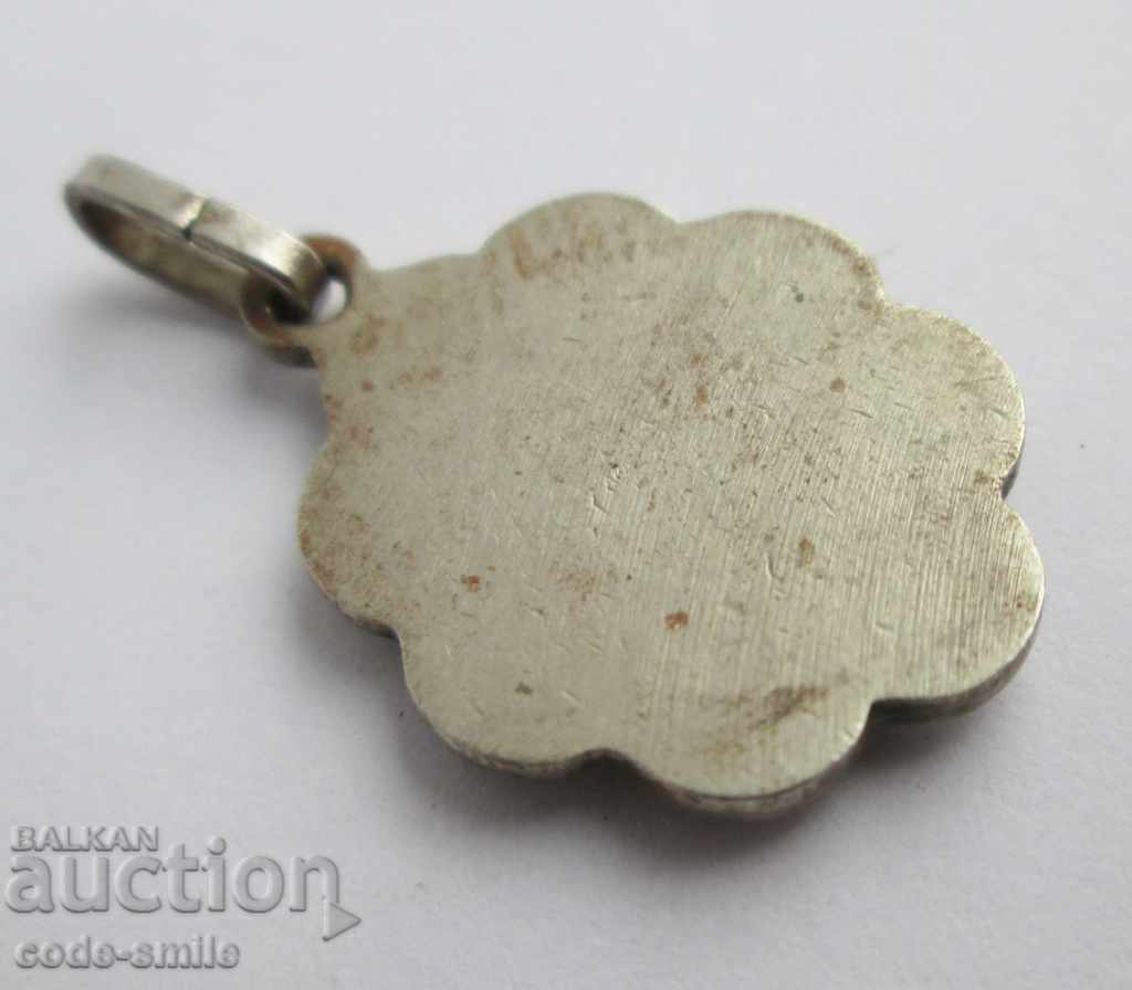 Auction  Old antique pendant pendant painted cell enamel