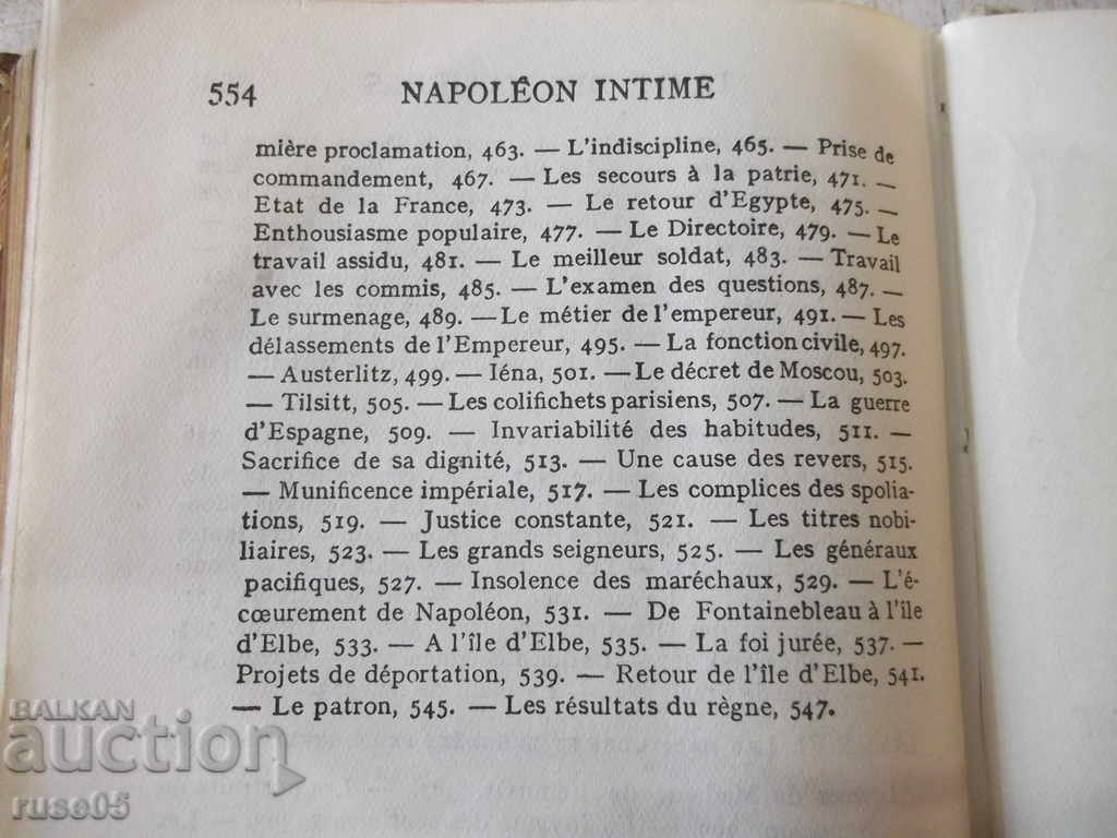The book "Napoléon intime - Arthur-Lévy" - 576 pages. - 6 The book "Napoléon intime - Arthur-Lévy" - 576 pages. - 6