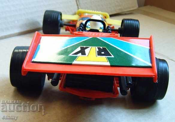 Racing rally car toy trolley sheet metal and plastic - 5