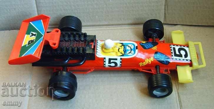 Cărucior de jucărie pentru mașină de raliu de curse din tablă și plastic