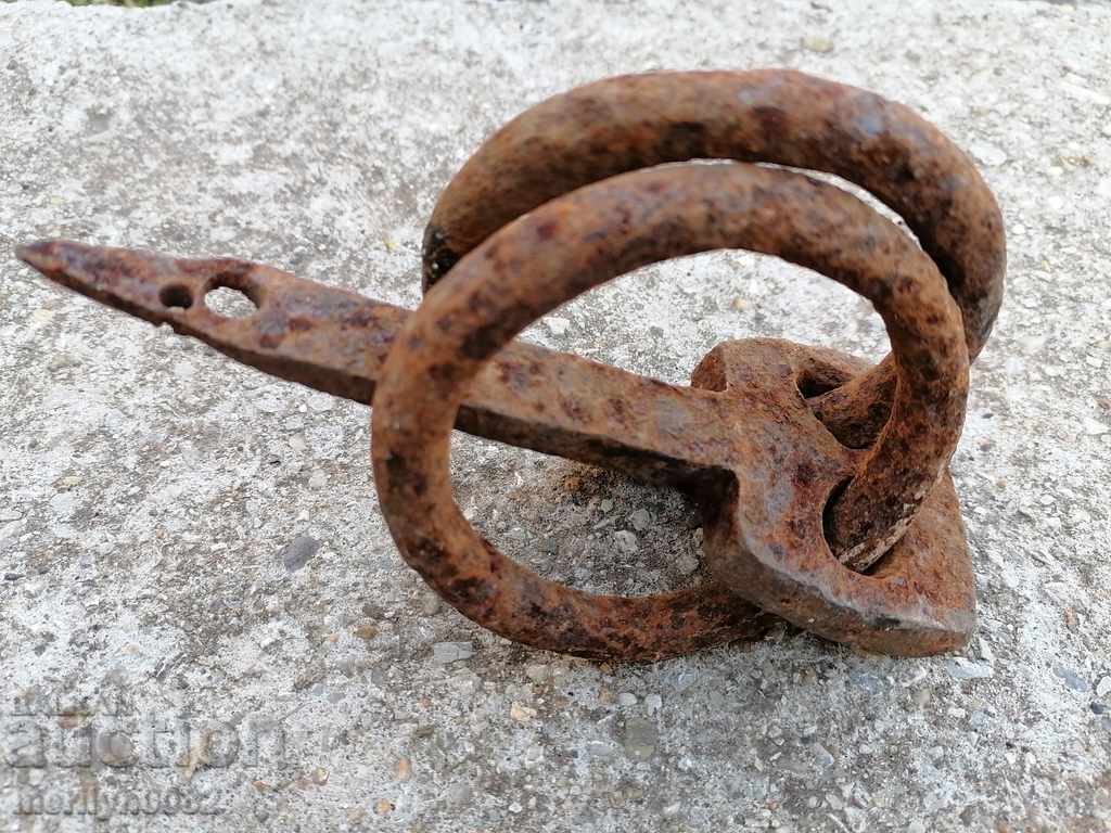 Metal rings, wrought iron for a wagon - 5 Metal rings, wrought iron for a wagon - 5