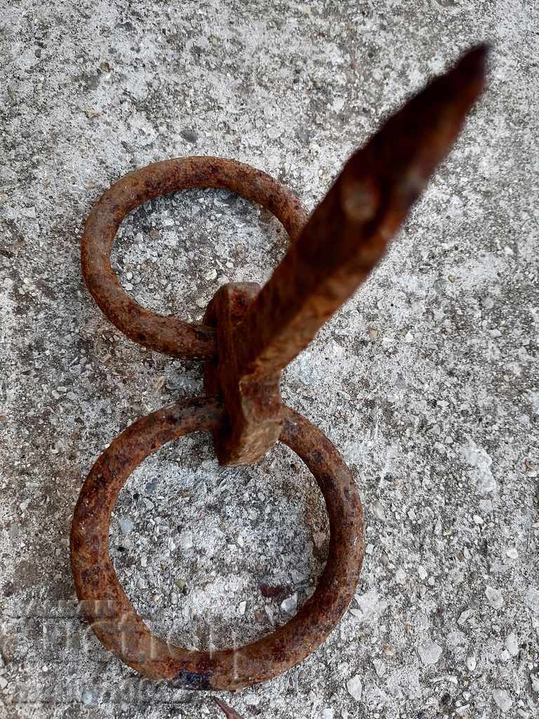 Metal rings, wrought iron for a wagon - 6 Metal rings, wrought iron for a wagon - 6