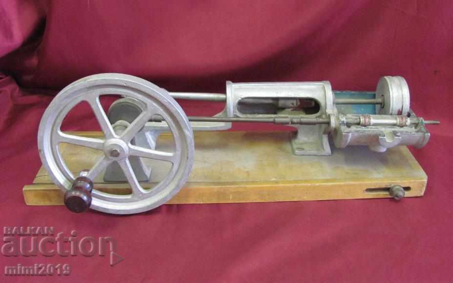 19th Century Act Model of Metal and Wood Engine