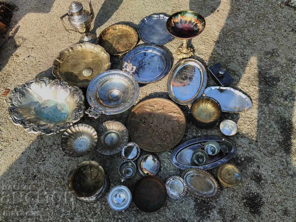 Silver plated dishes