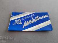 Old package of chocolate Medovina