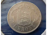 Danemarca 1 Krona 1892 Rare