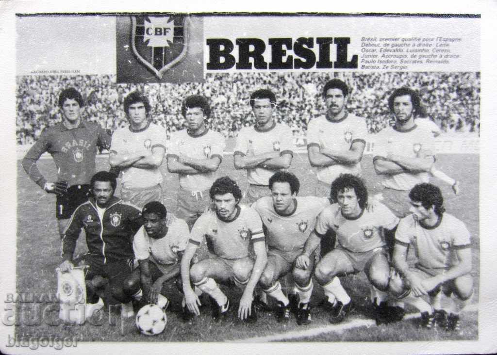 OFFICIAL OLD PHOTO-BRAZIL-BRAZIL-FOOTBALL TEAM - 5
