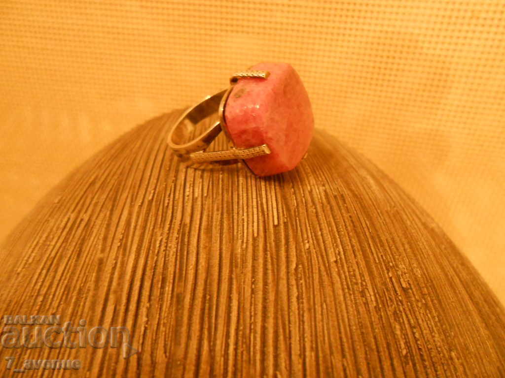 RING silver with RHODONITE, 26.02.2021