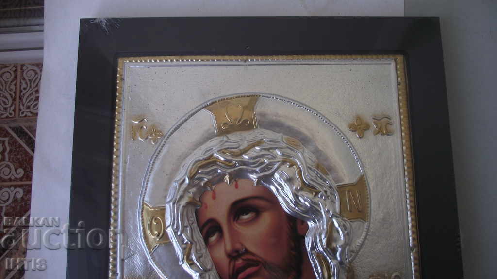 Licitație ICONĂ - ICONĂ A lui IISUS HRISTOS de - Licitație ICONĂ - ICONĂ A lui IISUS HRISTOS de -