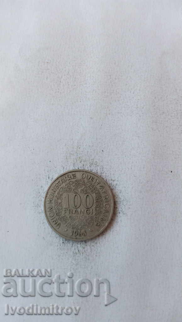 Africa de Vest 100 franci 1968