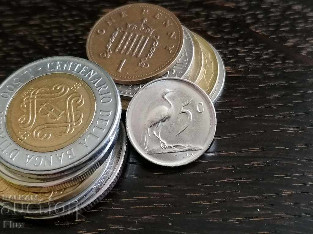 Coin - South Africa - 5 cents 1971